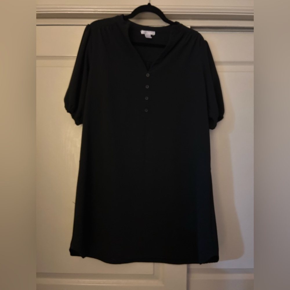 Black Shift Dress.